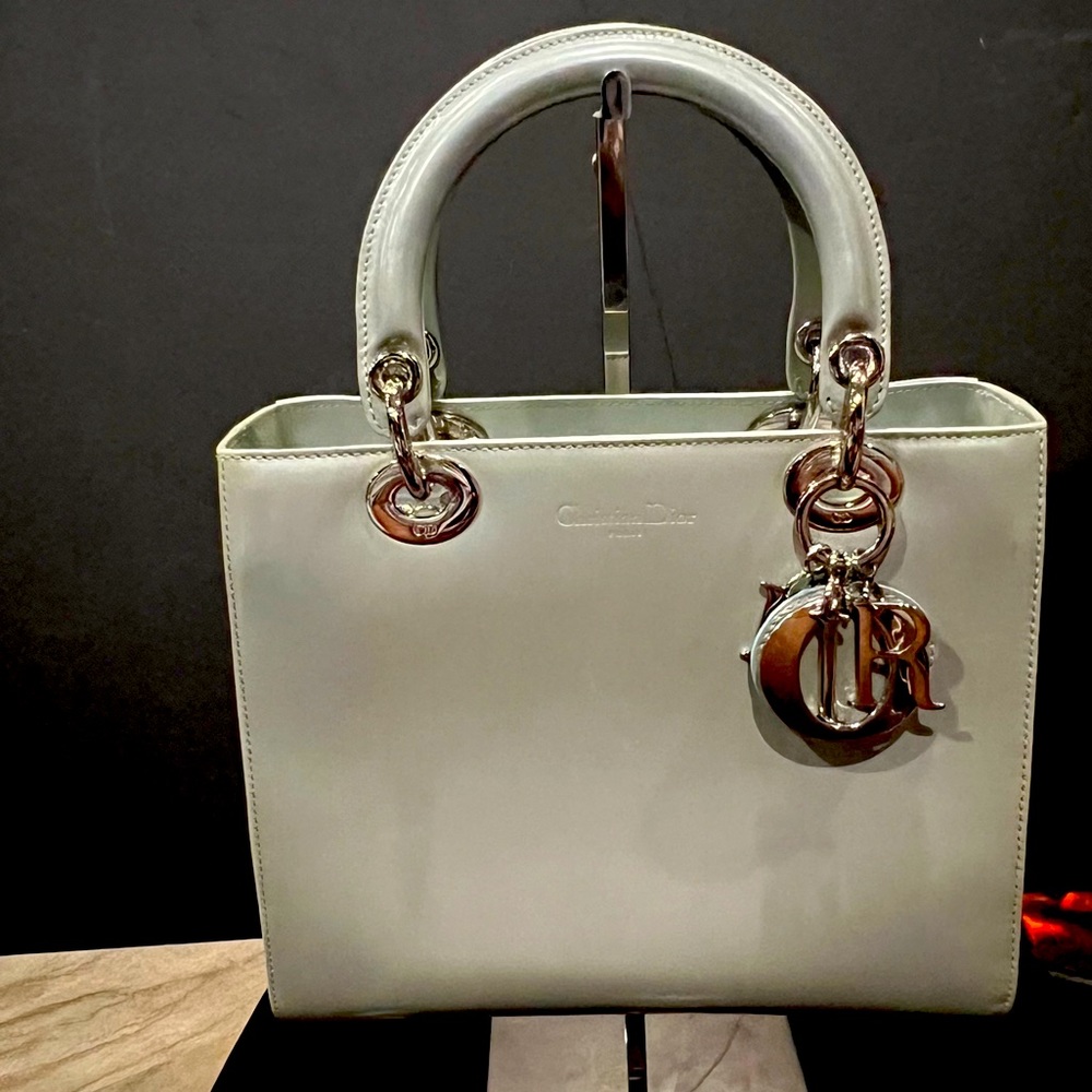 SOLD…Sold…..Christian Dior Vintage Lady Dior1997. Mint Green in Good Condition